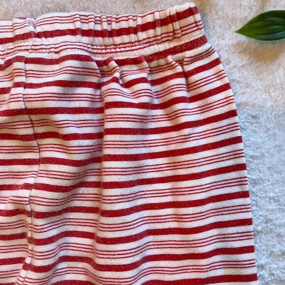 Striped Red & White 3-6M Cotton Jogger Pants GUC Baby Unisex Winter Holiday - Picture 10 of 15